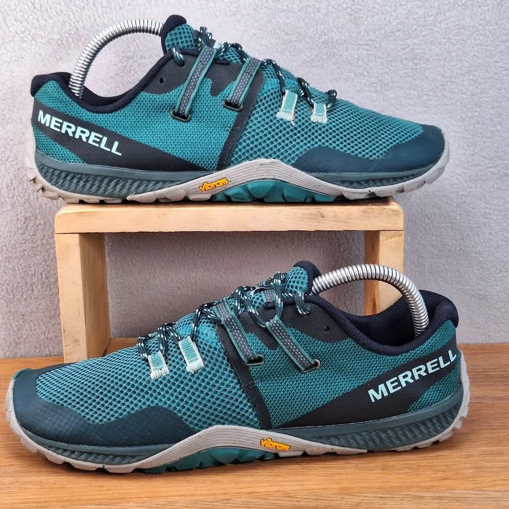 Merrell Trail Glove 6 Womens 9 EU 40 Barefoot Sneakers Teal Blue Mesh Minimalist